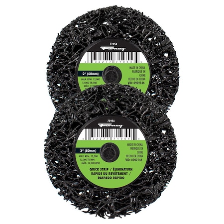 Forney Quick Change Stripping Disc, 2 in 2-Pack of Forney 71954 71612